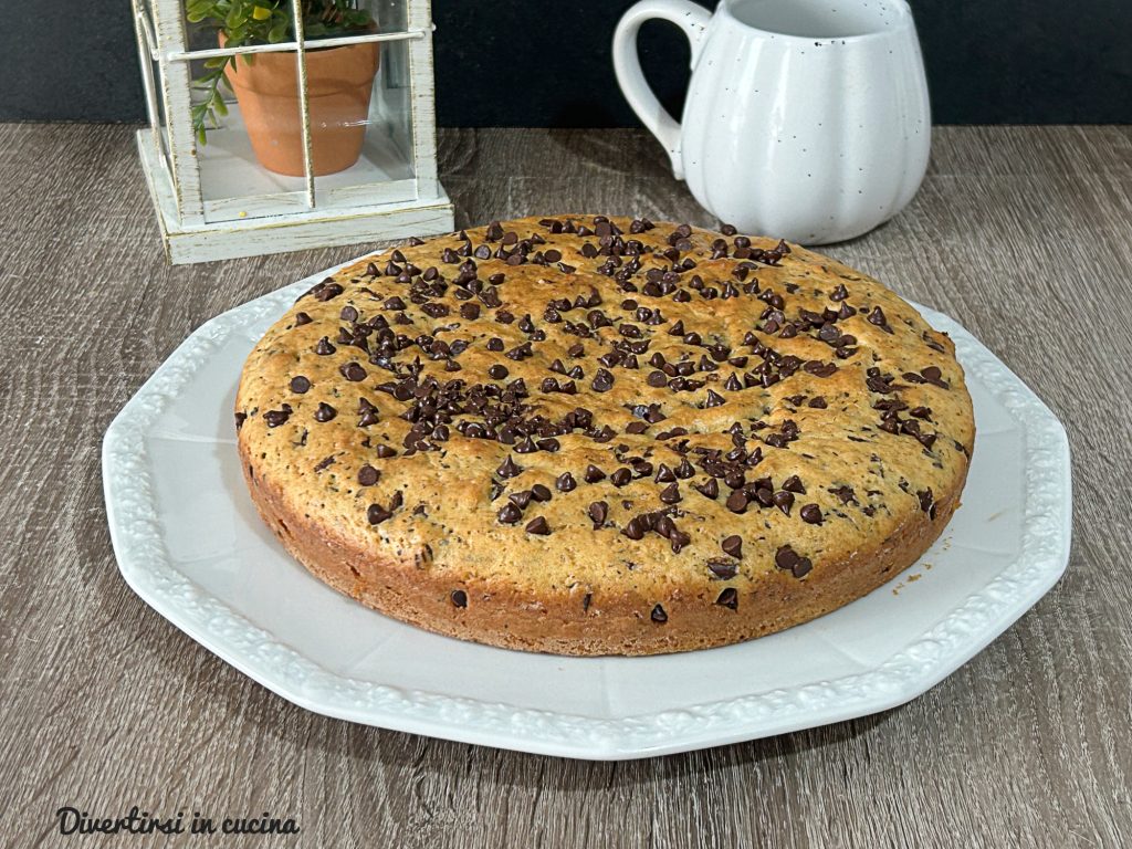 Tarta de requesón con chispas de chocolate