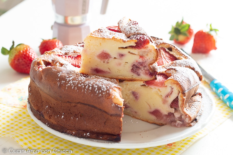 Tarta de fresas y mascarpone