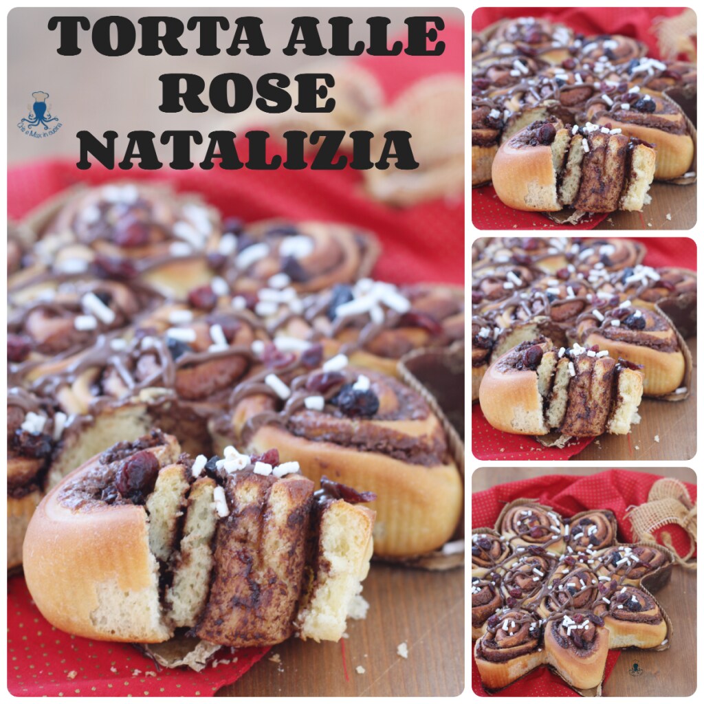 Tarta de rosas navideña1