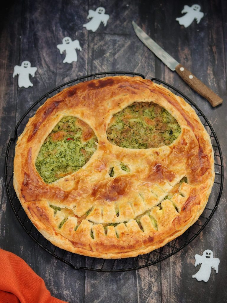 Tarta rústica de Halloween