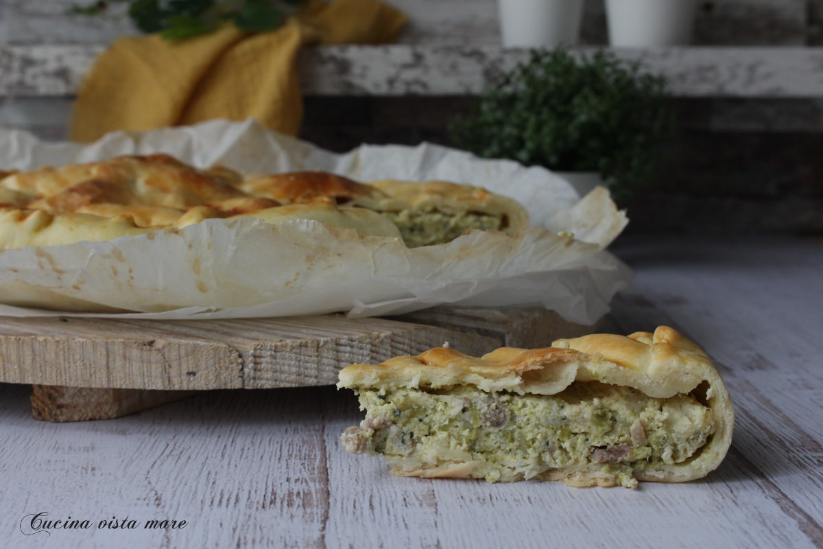 Tarta salada de brócoli mixto