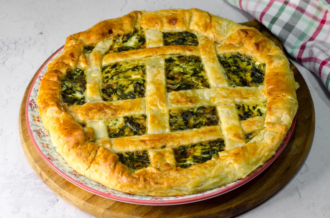 Tarta salada de ricotta y espinacas