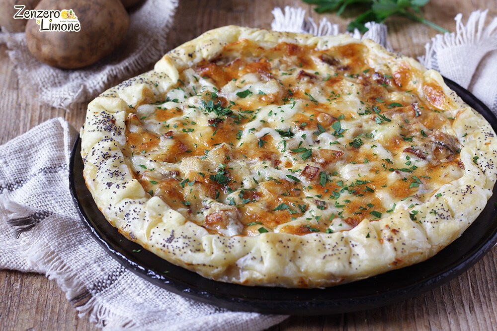 Tarta salada patatas y queso