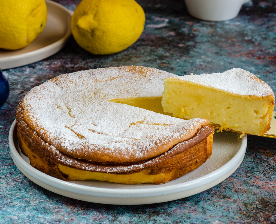 Moelleux al limón, tarta francesa deliciosa y cremosa sin gluten