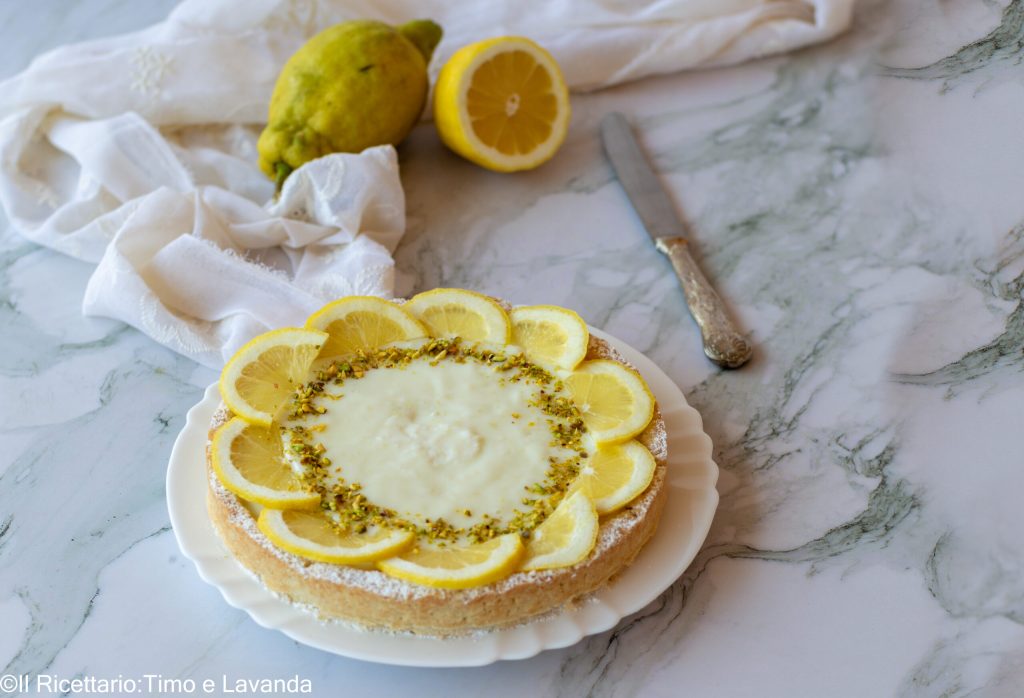 Tarta vegana de limón