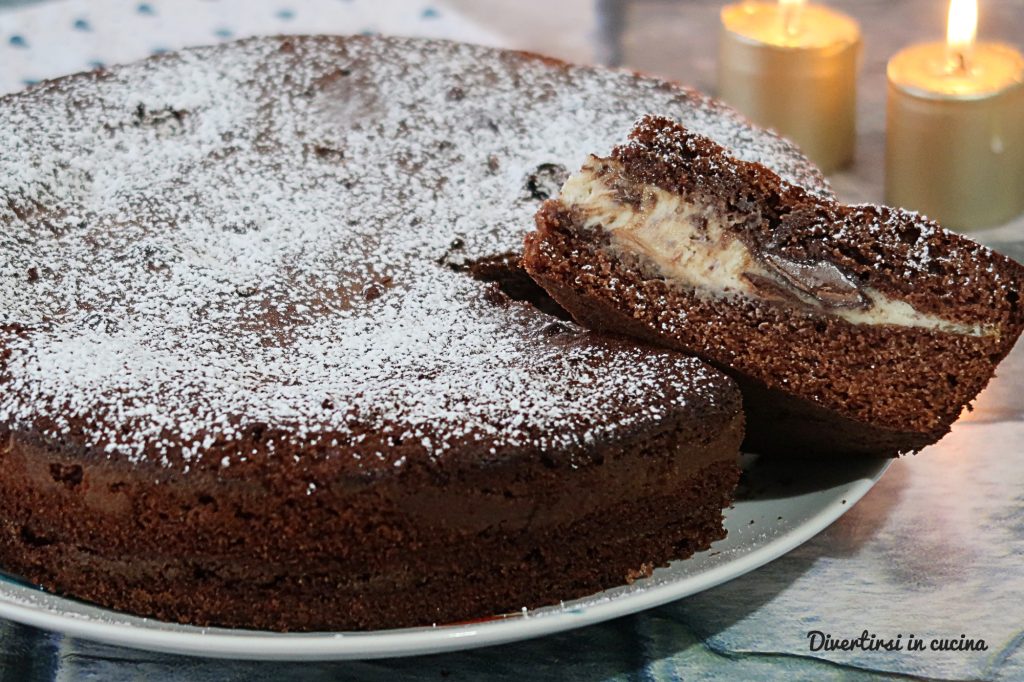 Tarta vertida mascarpone y Nutella