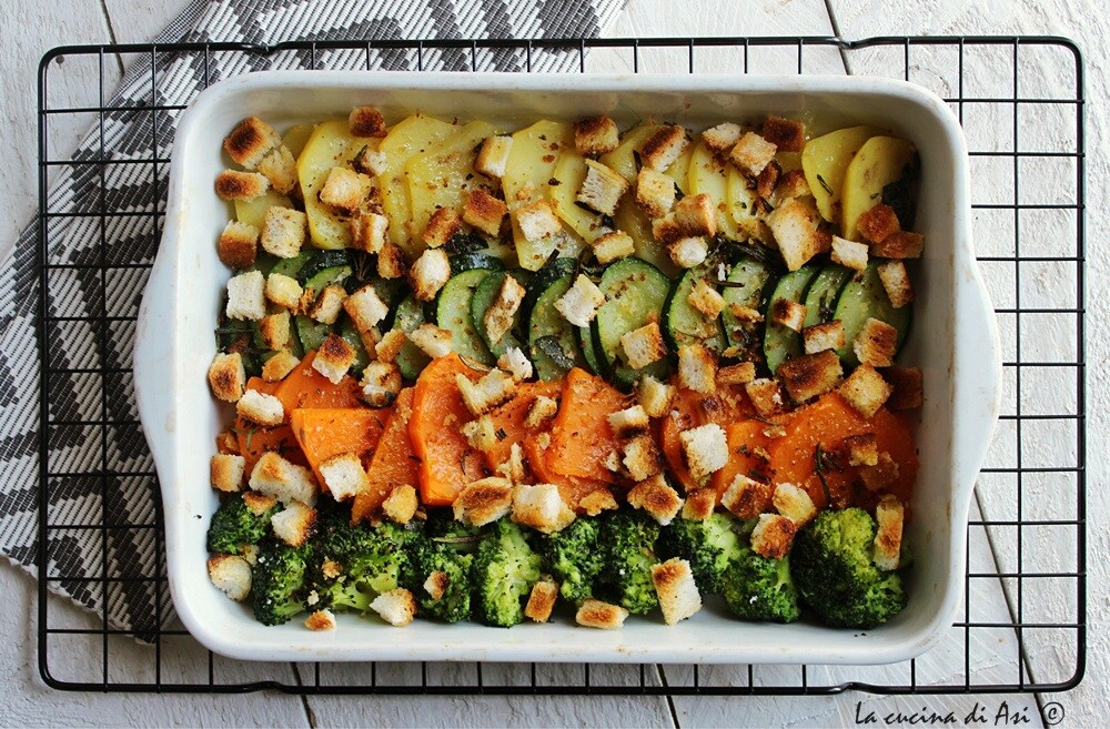 Bandeja de verduras al horno