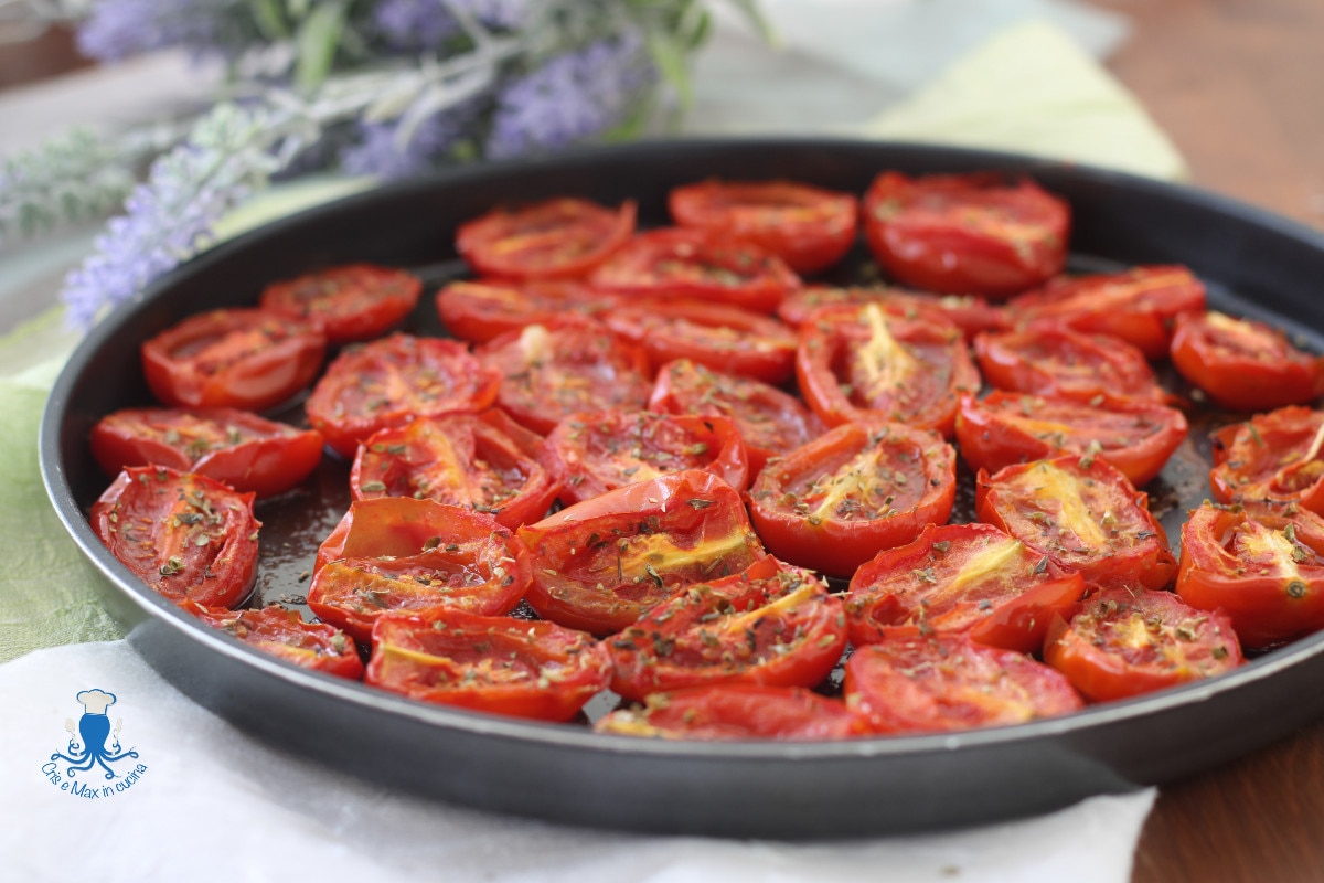 Tomatitos confitados al microondas