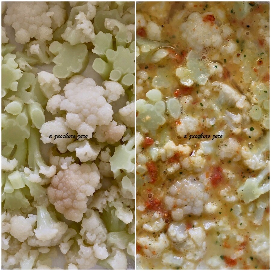 Tortilla al horno con coliflor sin queso tutorial