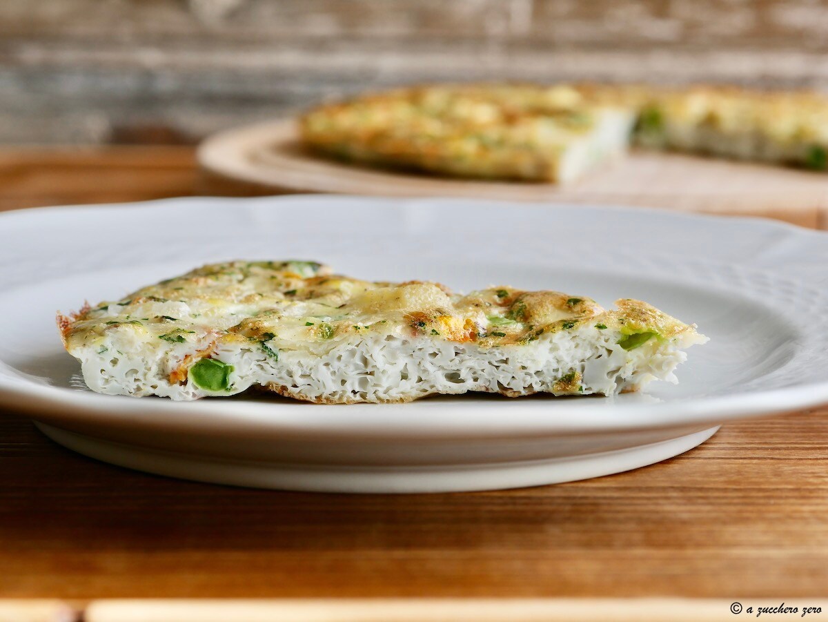 Tortilla al horno con verduras