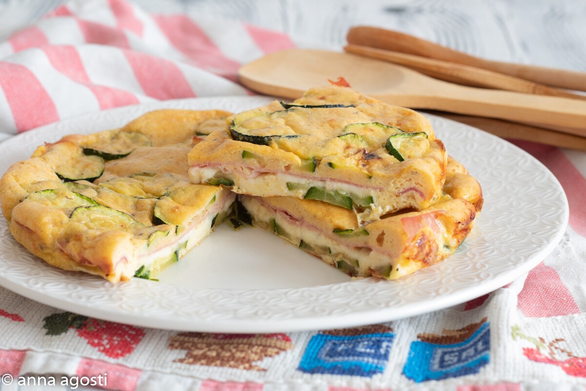 Tortilla de Calabacín rellena al horno