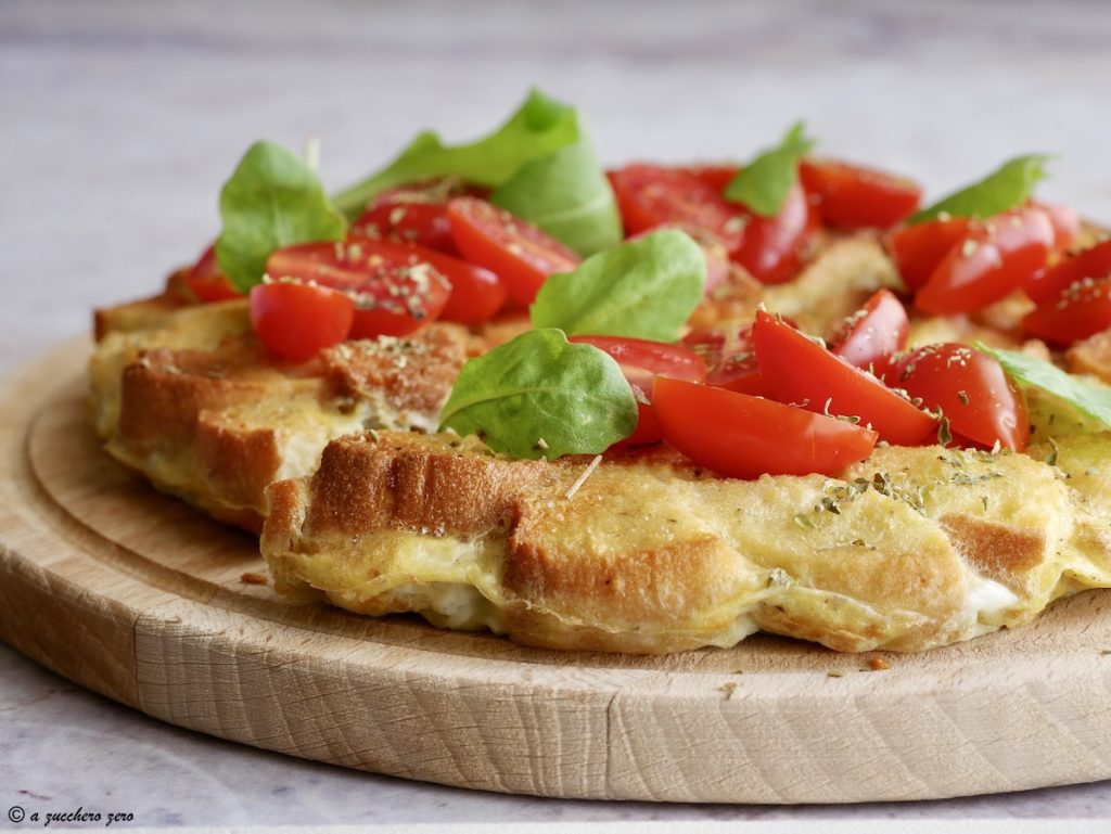 Tortilla de pan al horno rellena deliciosa como una pizza