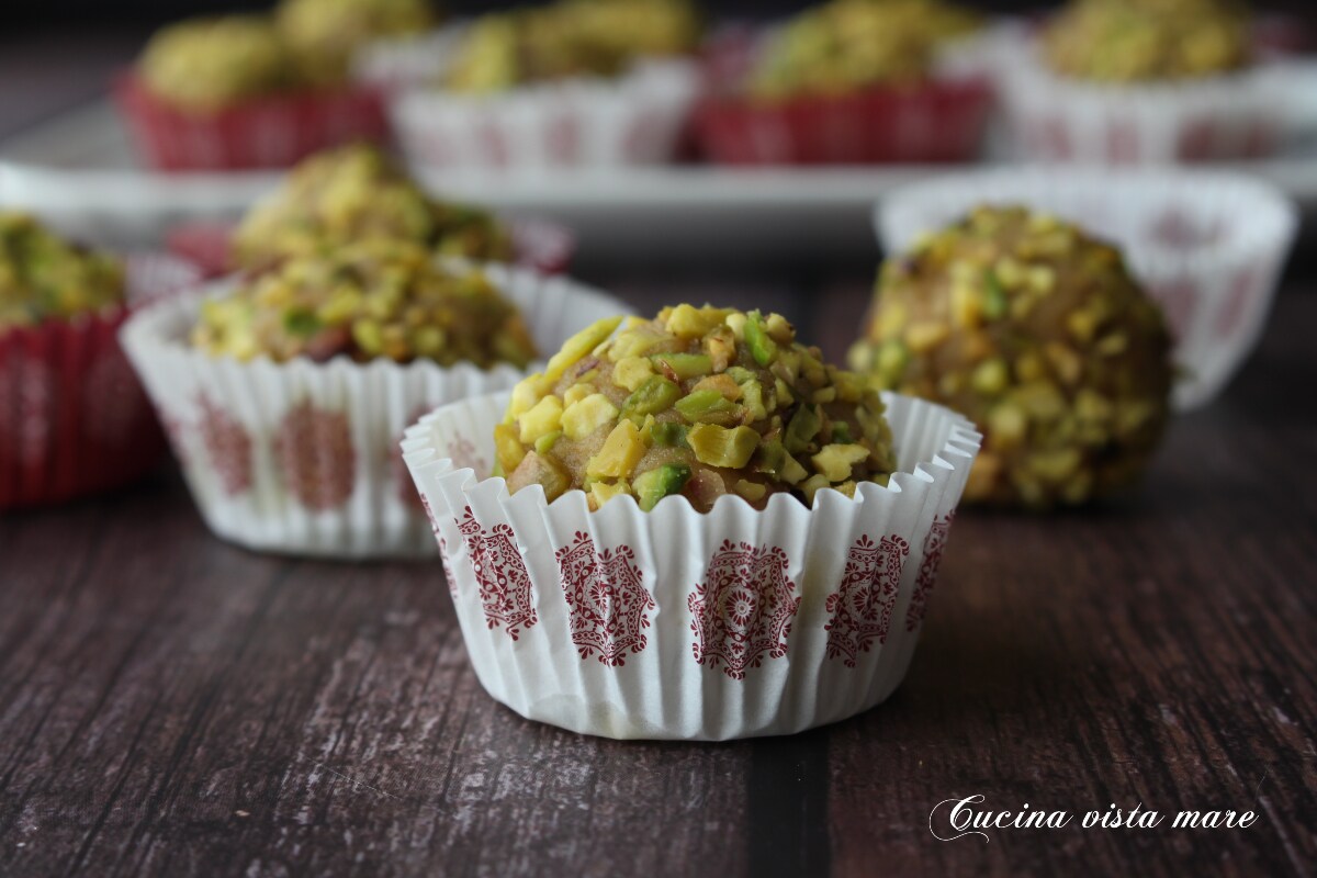 Trufas de pistacho