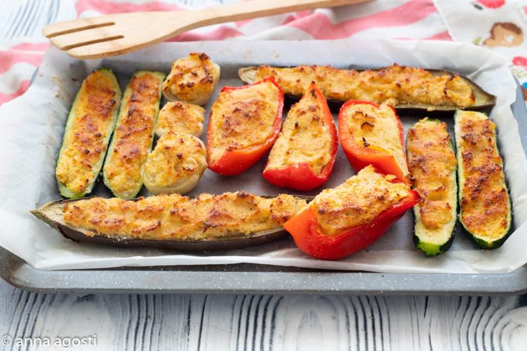 Verduras rellenas a la genovesa