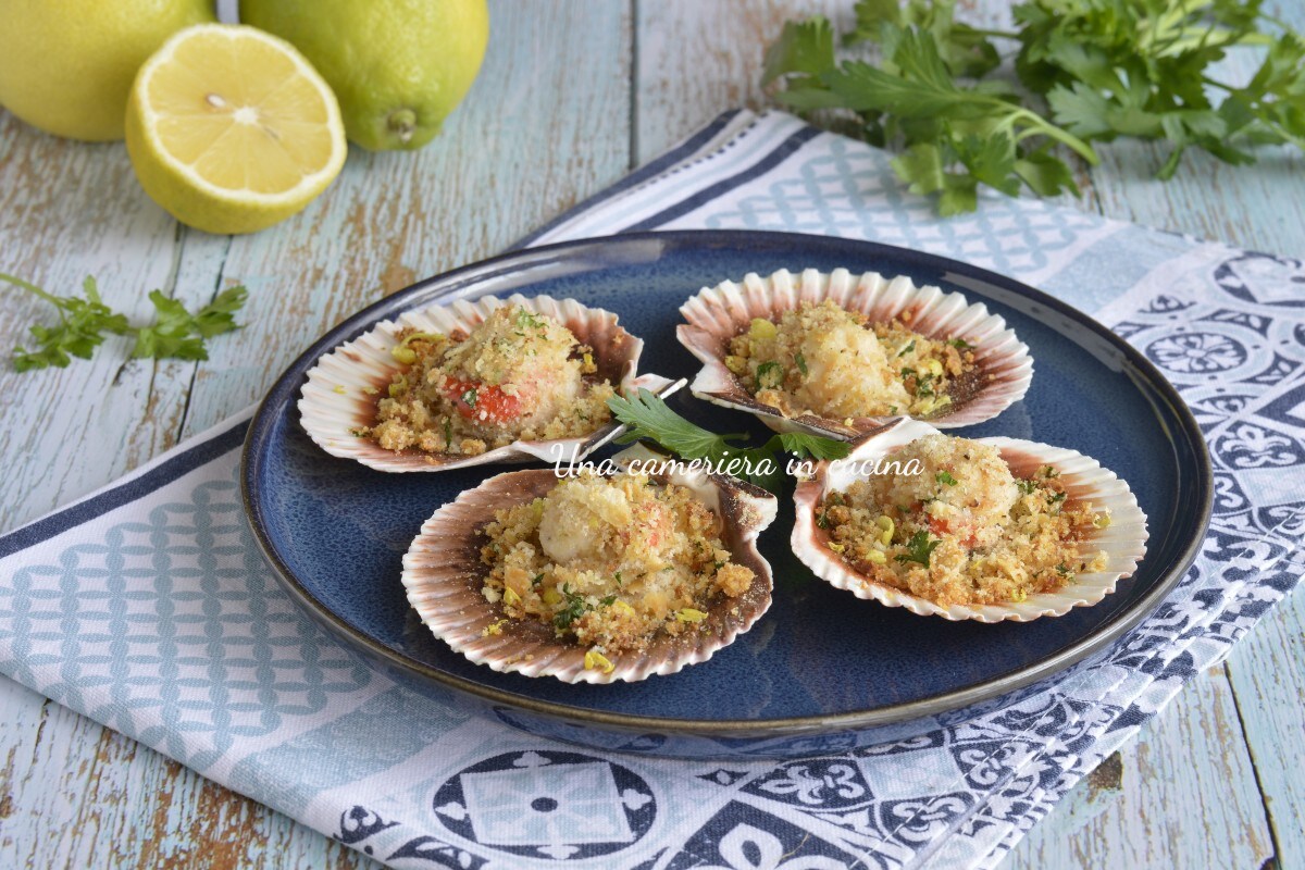 Vieiras gratinadas