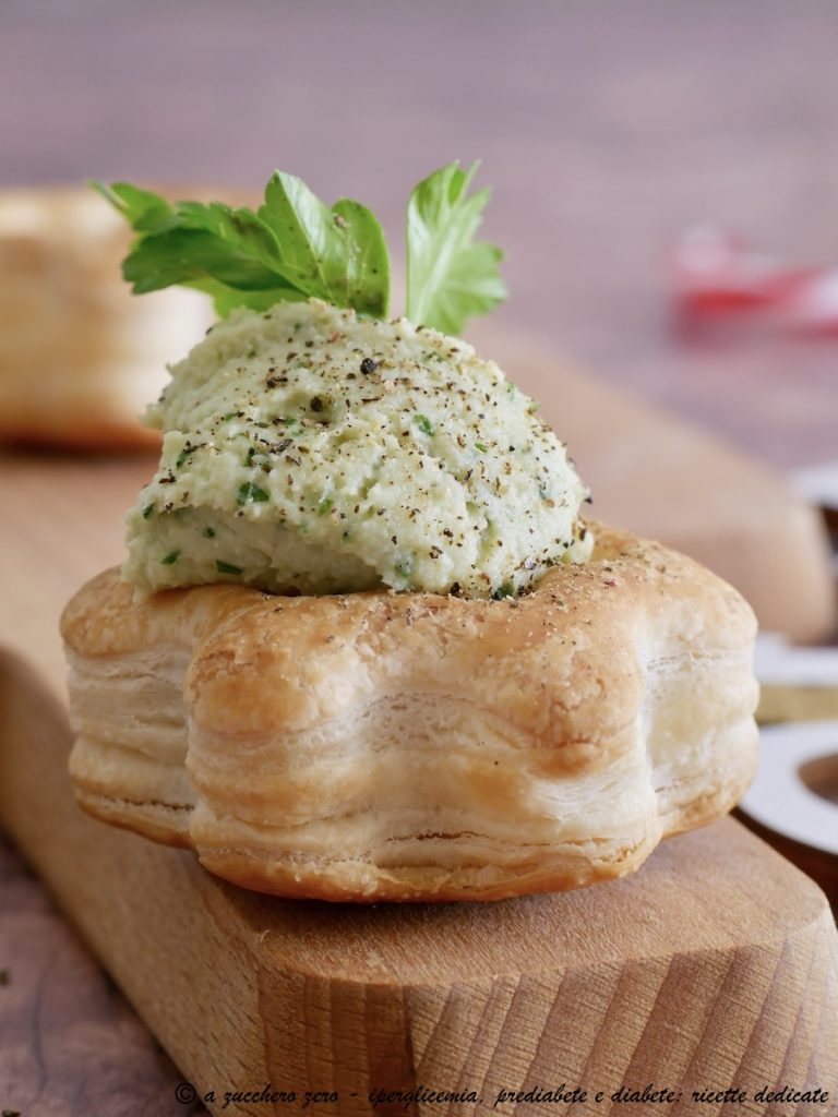 Vol au vent mousse de pescado al perejil