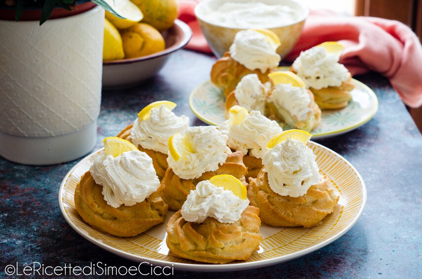 Zeppole de nata y limón