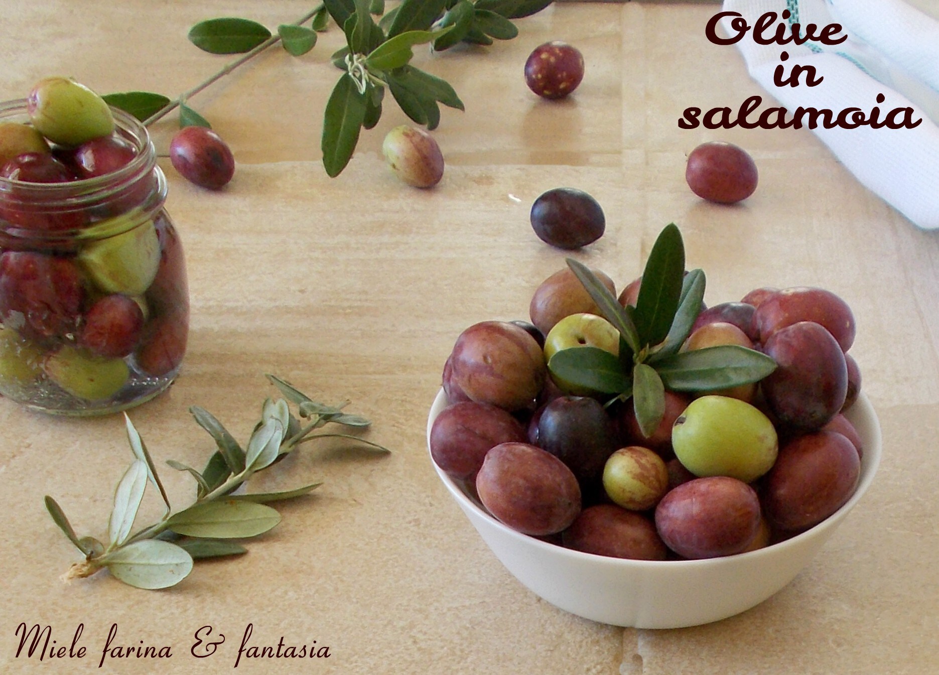 Aceitunas en salmuera caseras