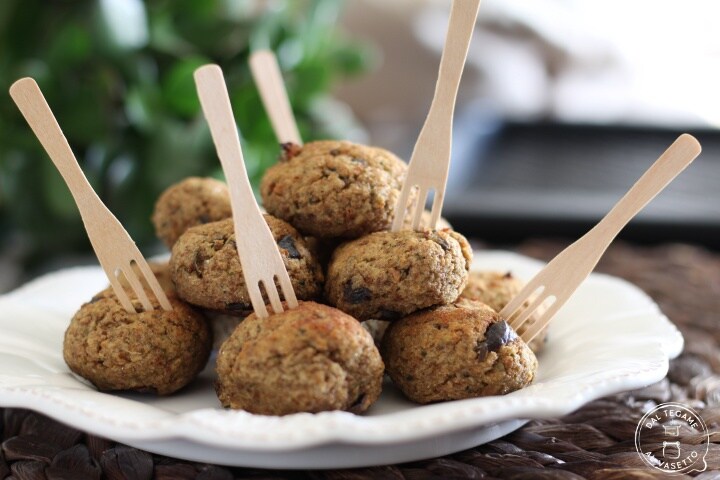 Albóndigas de berenjena al microondas