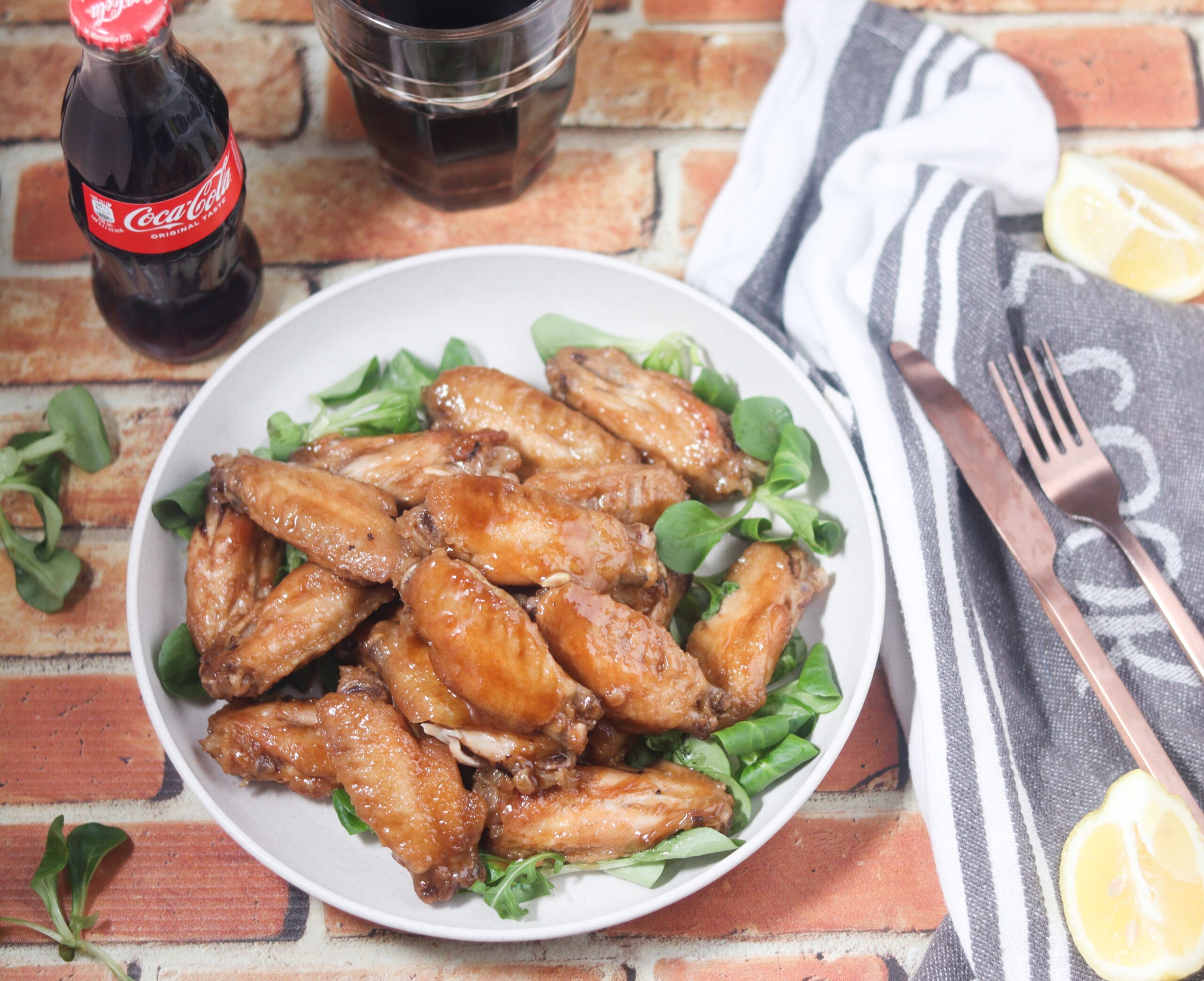 Alitas de pollo a la Coca Cola