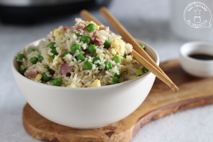 Arroz a la cantonesa con instant pot