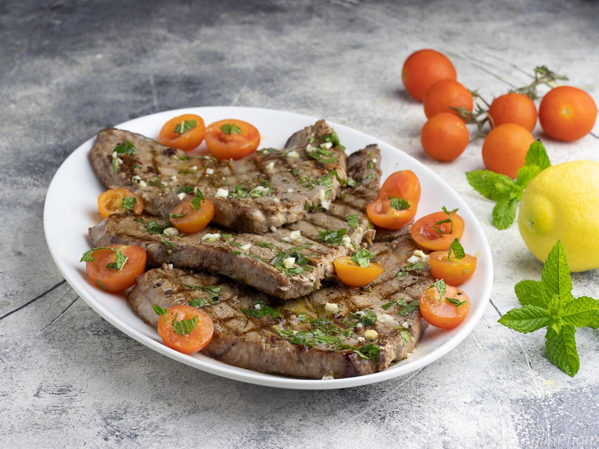 Receta de atún fresco a la parrilla