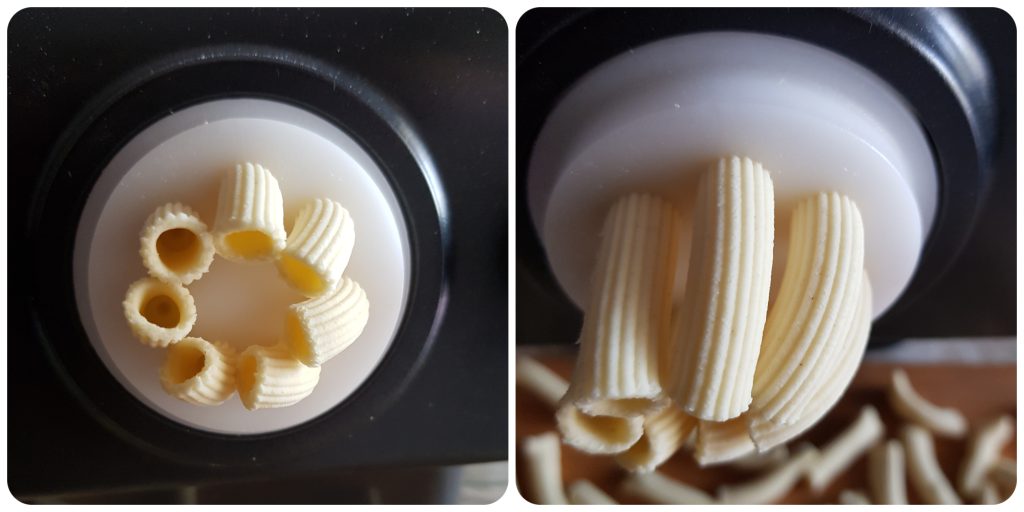 sedani rigati con pasta maker
