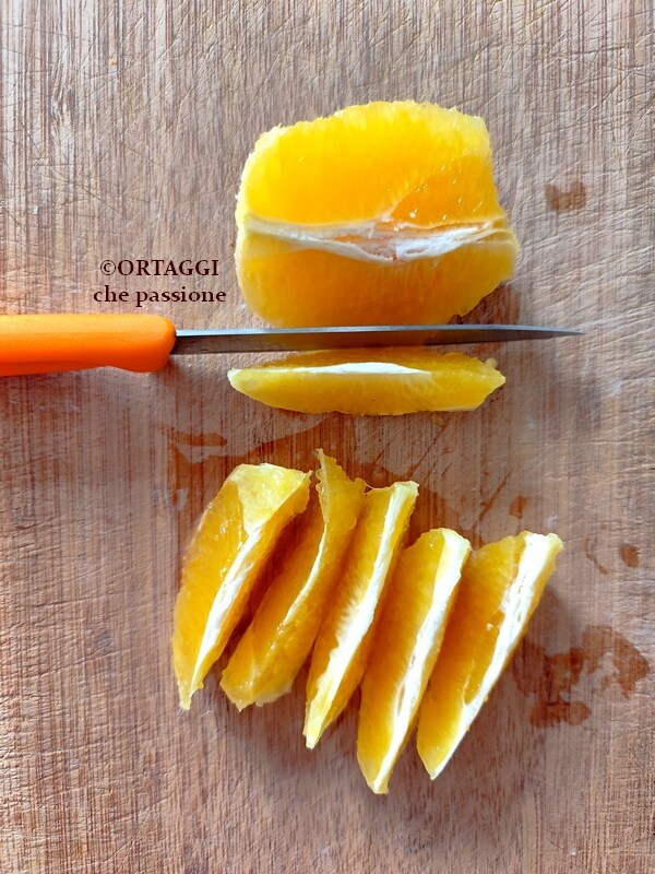corte a vivo naranja