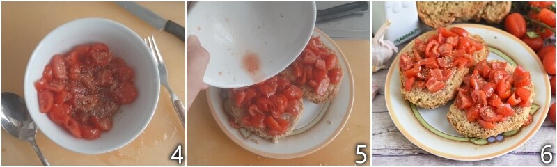 b. cómo condimentar las friselle pugliesi