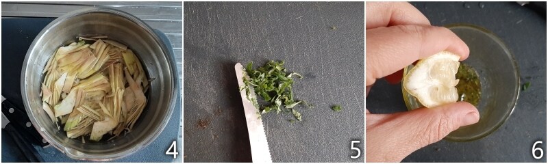 b. prepara la emulsión para aliñar las alcachofas crudas