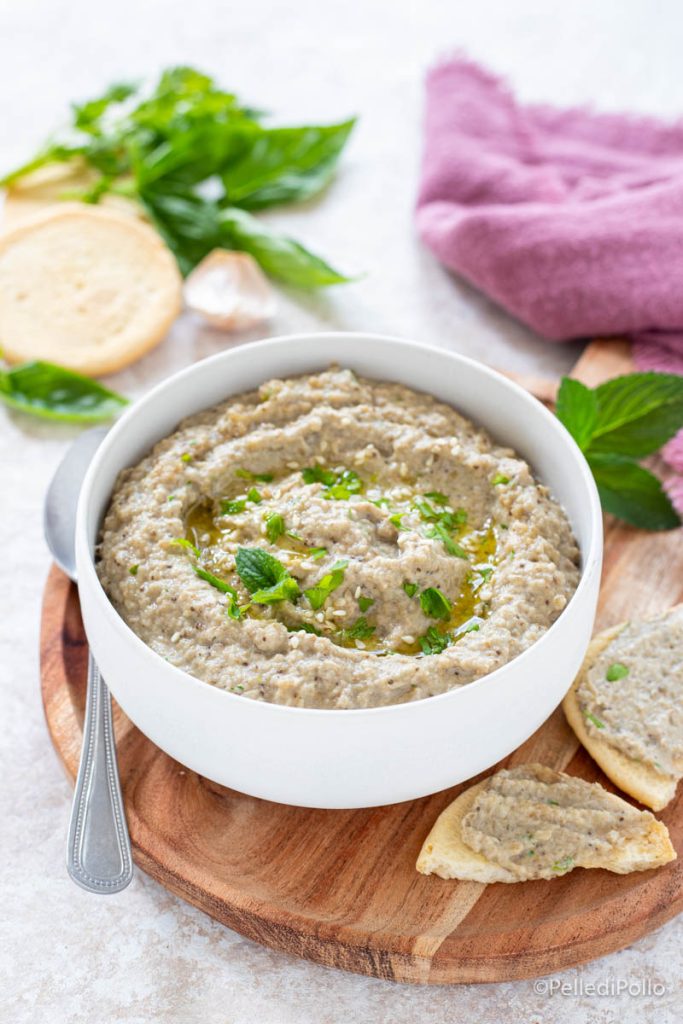 baba ganoush de berenjenas