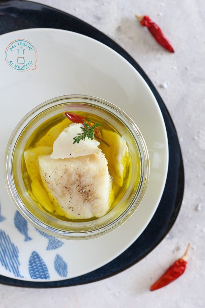 bacalao pil pil en cocción en aceite en vasocottura
