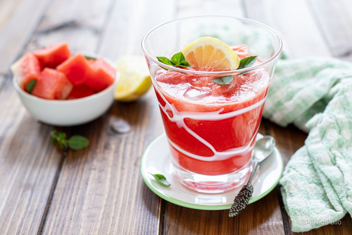 Bebida de sandía sin alcohol