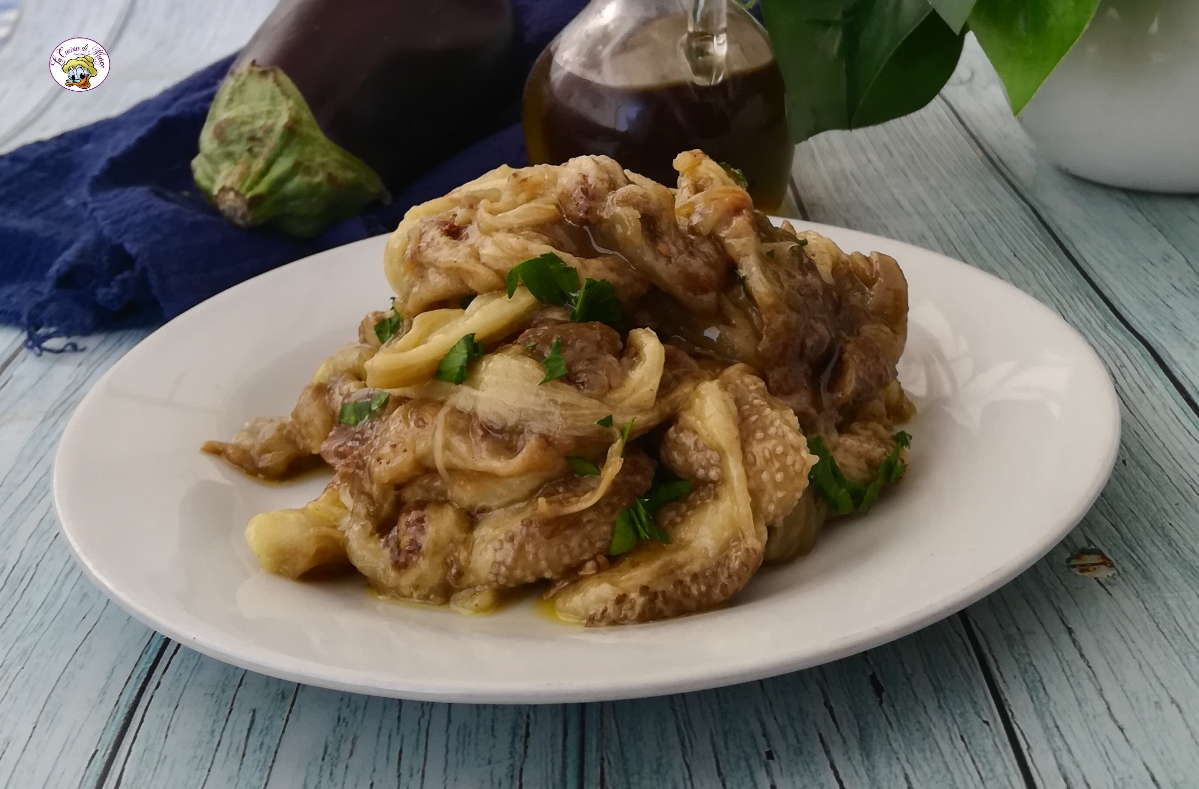 Berenjenas enteras asadas al horno