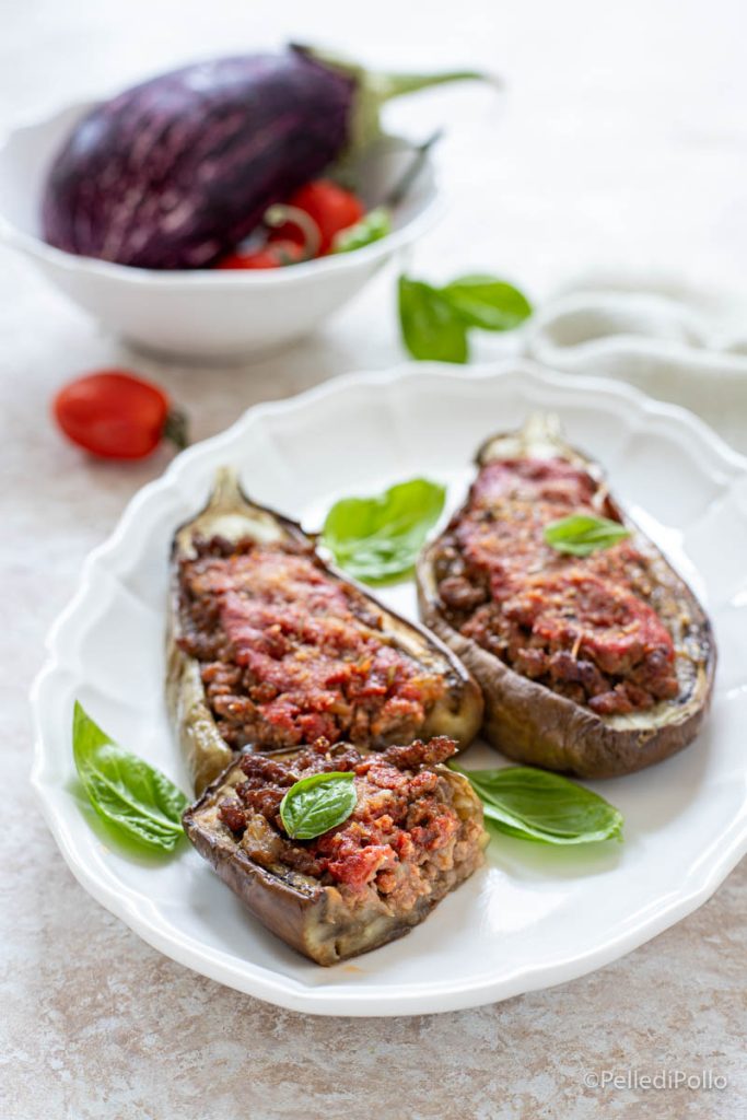 berenjenas rellenas con carne picada