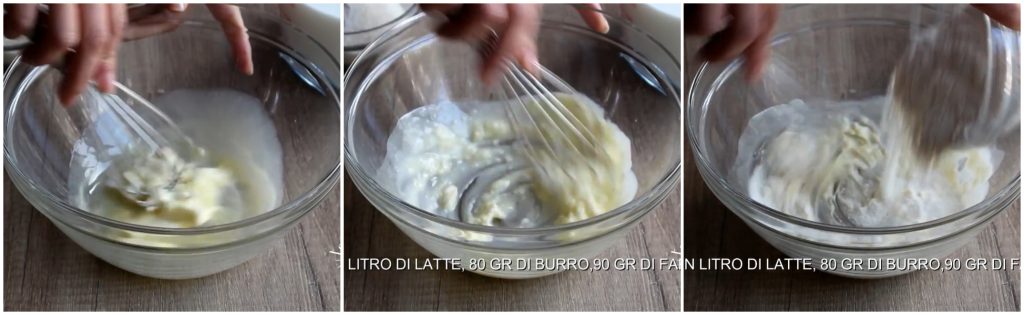 Bechamel cocida en microondas