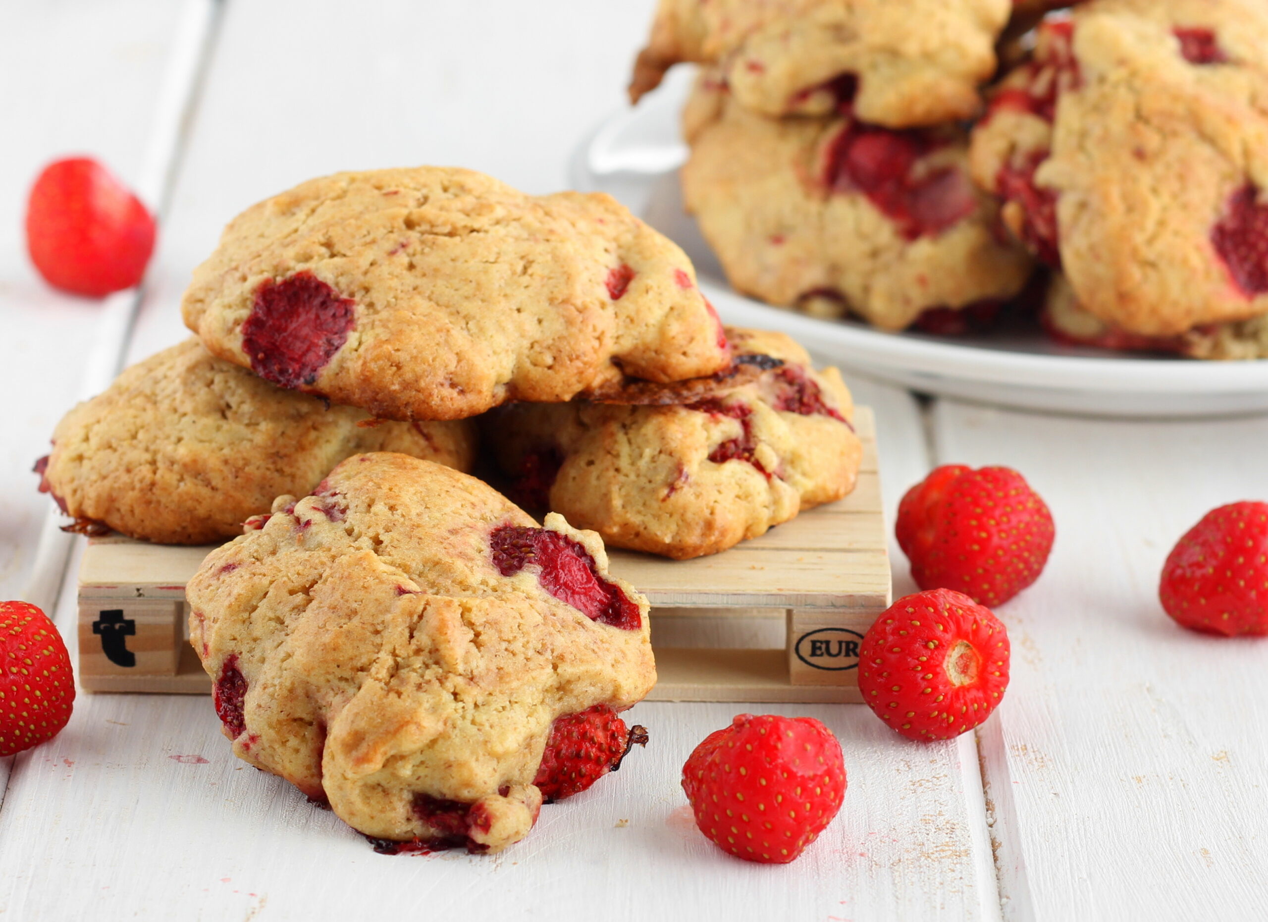 Galletas suaves de fresa