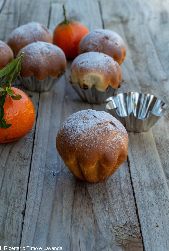 brioche con miel y mandarina