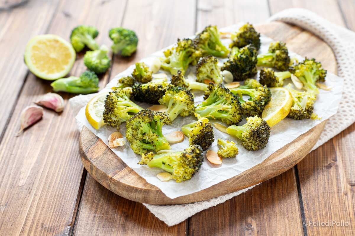 Brócoli al horno con limón