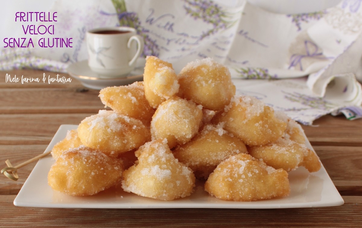 Buñuelos dulces y rápidos sin gluten