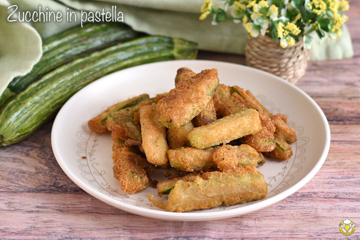 Calabacines en tempura de cerveza