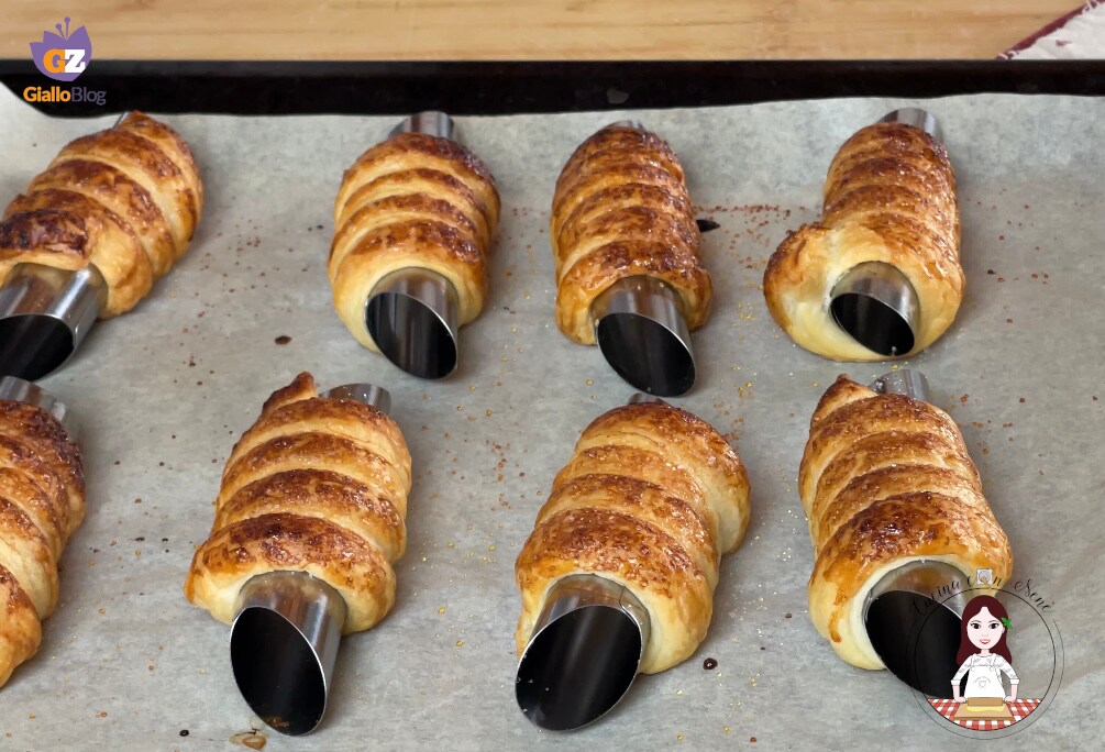 Cannoli de hojaldre