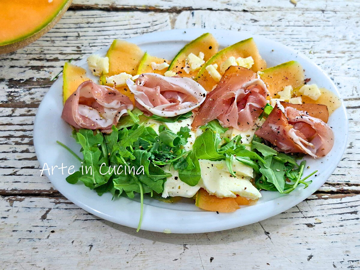 CARPACCIO de MELÓN y MOZZARELLA
