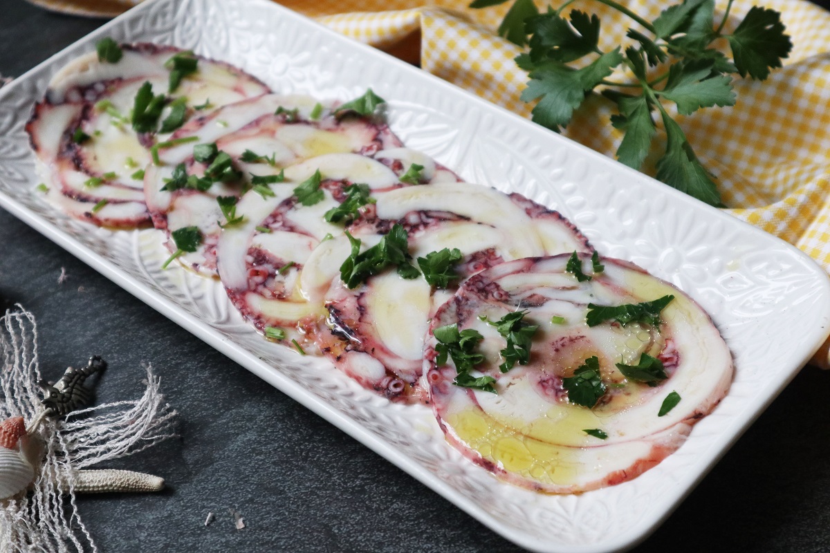Carpaccio de pulpo