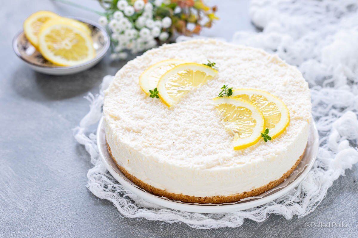 Cheesecake de coco sin hornear