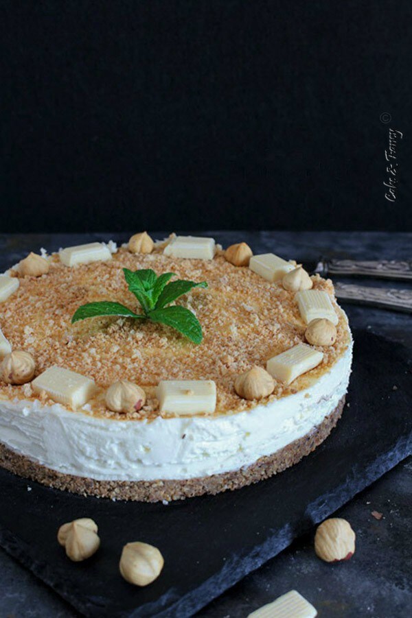 Cheesecake de chocolate blanco