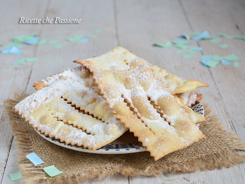 chiacchiere de carnaval al horno