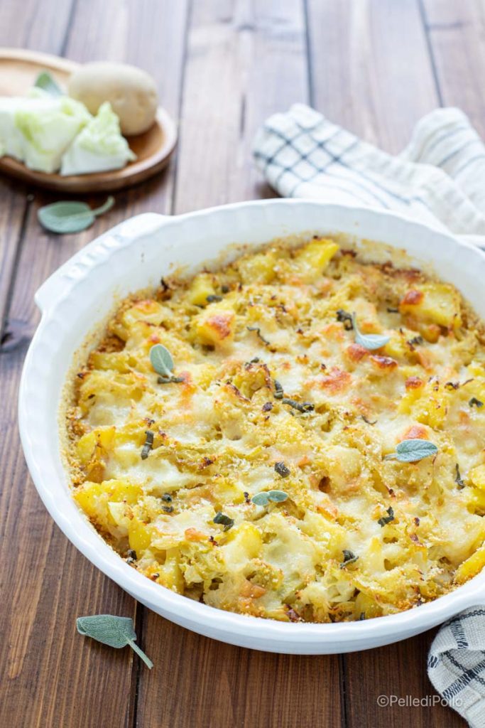 patatas y col al horno