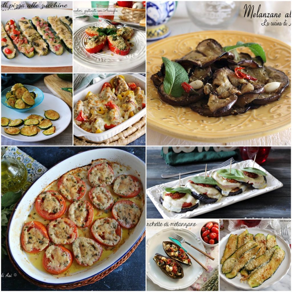colección de verduras al horno