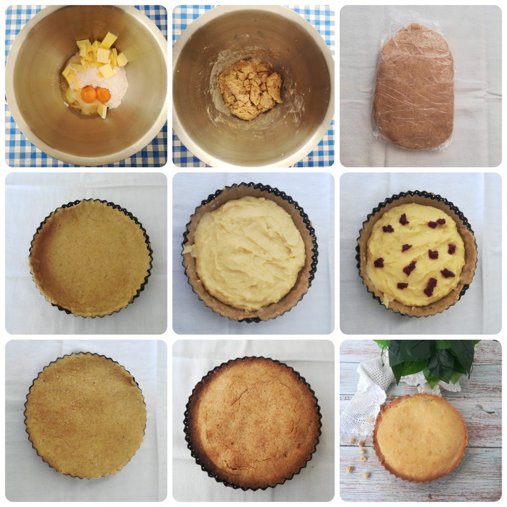TARTA INTEGRAL con CREMA y CEREZAS